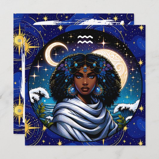 Aquarius Traits and Dates  | Water Bearer (正面/裏面)