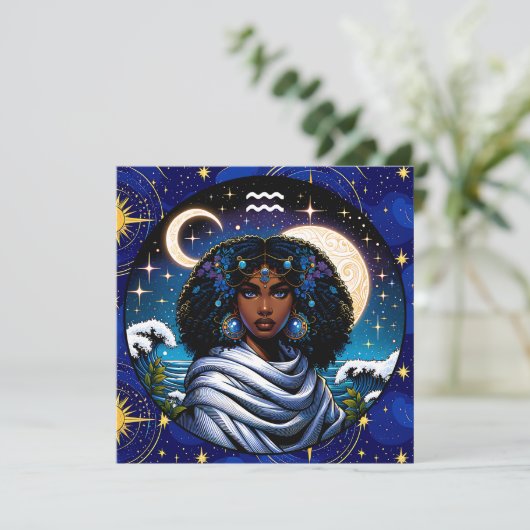 Aquarius Traits and Dates  | Water Bearer (スタンド正面)