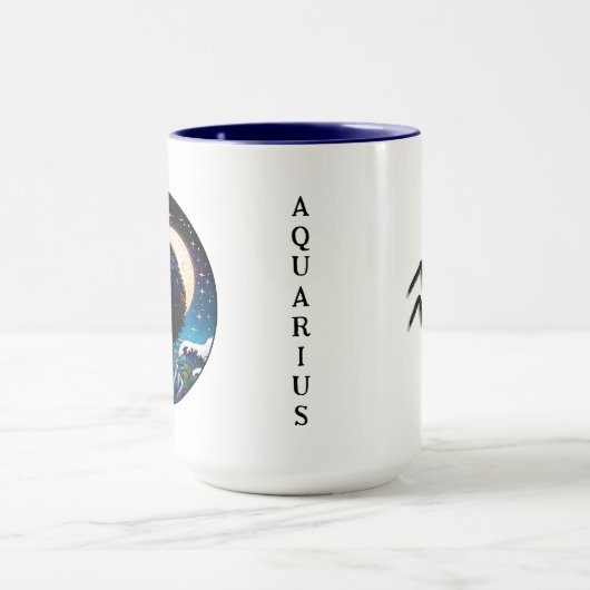 Aquarius Traits and Dates | Water Bearer マグカップ (中央)