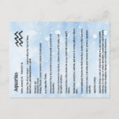 Aquarius Traits, Dates and Energy ポストカード (裏面)