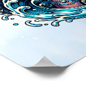 Aquarius Water Bearer Beautiful Woman Astrology  ポスター (角)