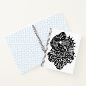 Aquarius Water‑Bearer — Celtic Knotwork Zodiac ノートブック (内部)