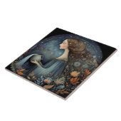 Aquarius Water Bearer Zodiac Astrology Birthday タイル (側面)