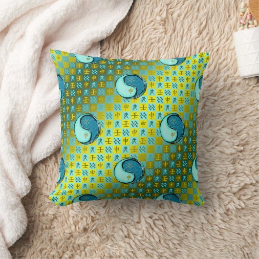 Aquarius & Water Monkey クッション (ブランケット)