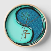 Aquarius & Water Rat 壁時計 (正面)