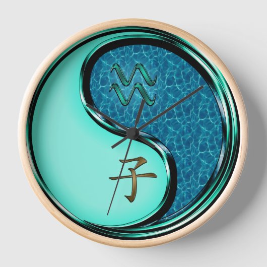Aquarius & Water Rat 壁時計 (正面)
