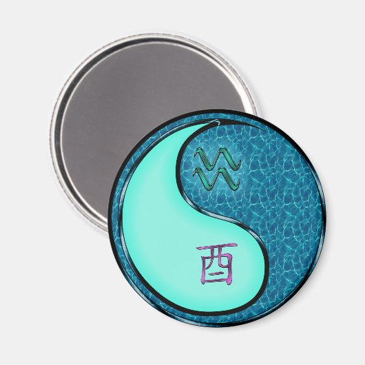 Aquarius & Water Rooster マグネット (正面/裏面)