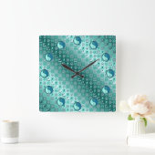 Aquarius & Water Snake スクエア壁時計 (ホーム)