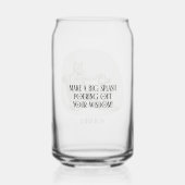 Aquarius Wise Cat Zodiac Birthday Gift ガラス缶 (裏面)