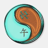 Aquarius & Wood Horse マグネット (正面)