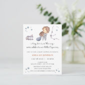 Aquarius Zodiac Baby Shower Invitation シーズンカード (スタンド正面)