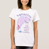 Aquarius Zodiac Design T-shirt *1 Tシャツ (正面)