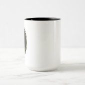 Aquarius Zodiac Gold Oval Emblem Mug | Luxury Astr マグカップ (中央)