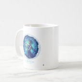 Aquarius Zodiac özel Galaxy Coffee Mug コーヒーマグカップ (正面左)