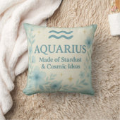 Aquarius Zodiac Pillow – Made of Stardust & Cosmic クッション (ブランケット)