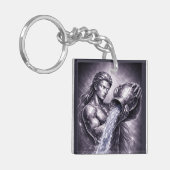 aquarius zodiac sign キーホルダー (正面左)