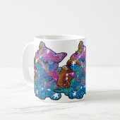 Aquarius Zodiac Sign コーヒーマグカップ (正面左)