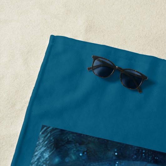 Aquarius Zodiac Sign ビーチタオル (インサイチュ)