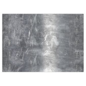 Aquarius Zodiac Sign Distressed Silver Steel テーブルクロス (正面(横))