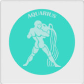 Aquarius, Zodiac Sign, Horoscope, Astrology シール (正面)