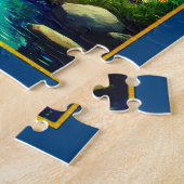 Aquarius Zodiac Sign Under a Starry Sky ジグソーパズル (側面)