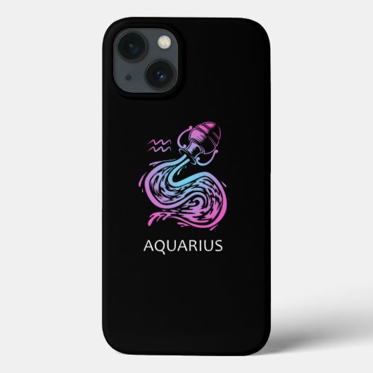 Aquarius Zodiac Sign Water Bearer Birthday Gift Case-Mate iPhoneケース (裏面)