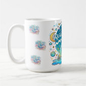 Aquarius Zodiac Water Bearer Astrology コーヒーマグカップ (左)