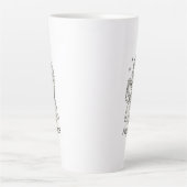 Aquarius Zodiac Woman  カフェラテマグ (正面)