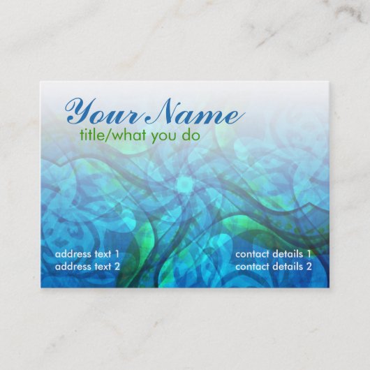 Aquariusoulプロファイルカード 名刺 (正面)