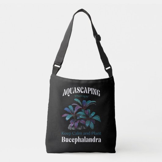 Aquascaping Therapy – Keep Calm and Plant Bucephal クロスボディバッグ (正面)