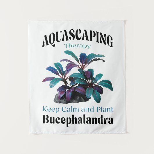 Aquascaping Therapy – Keep Calm and Plant Bucephal タペストリー (正面)