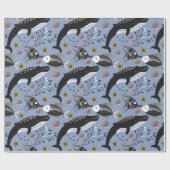 Aquatic animals pattern | ocean underwater life 19 ラッピングペーパー (フラット)