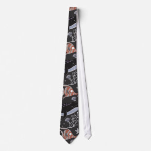 Aquatic animals pattern ocean underwater life 20 ネクタイ