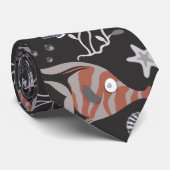 Aquatic animals pattern | ocean underwater life 20 ネクタイ (ロール)