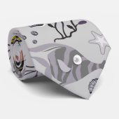 Aquatic animals pattern | ocean underwater life 22 ネクタイ (ロール)