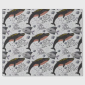 Aquatic animals pattern | ocean underwater life 22 ラッピングペーパー (フラット)