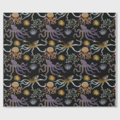 Aquatic animals pattern | ocean underwater life 29 ラッピングペーパー (フラット)