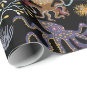 Aquatic animals pattern | ocean underwater life 29 ラッピングペーパー (ロールコーナー)