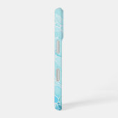 Aquatic Flow - Rippling Water Art Phone Case iPhone 16ケース (右側面)