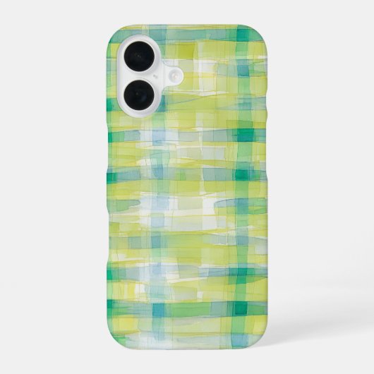 Aquatic Watercolor Abstract Art Phone Case iPhone 16ケース (裏面)