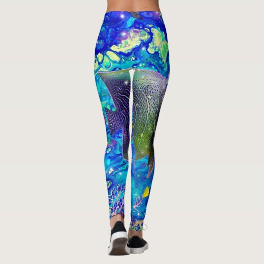 Aquaticaのレギング、海のレギング、ビーチのレギング、 レギンス (裏面)