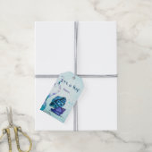 Aquatica 3D Whimseyその男の子の赤ちゃんシャワー ギフトタグ (より糸付き)