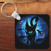 Aquaticat - Surreal Catの深い海ファンタジー キーホルダー (正面)