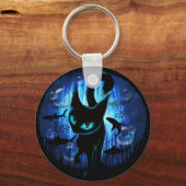 Aquaticat - Surreal Catの深い海ファンタジー キーホルダー (正面)