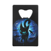 Aquaticat - Surreal Catの深い海ファンタジー クレジットカード栓抜き (裏面)