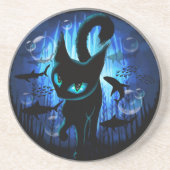 Aquaticat - Surreal Catの深い海ファンタジー コースター (正面)