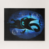 Aquaticat - Surreal Catの深い海ファンタジー ジグソーパズル (横)