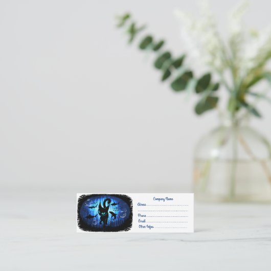 Aquaticat - Surreal Catの深い海ファンタジー スキニー名刺 (スタンド正面)