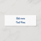 Aquaticat - Surreal Catの深い海ファンタジー スキニー名刺 (裏面)