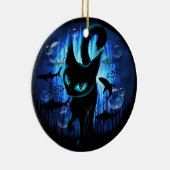 Aquaticat - Surreal Catの深い海ファンタジー セラミックオーナメント (右)